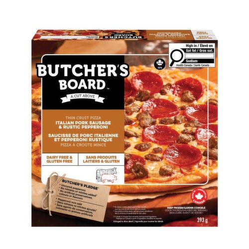 Butcher's Board - Italian Pork Sausage & Rustic Pepperoni Pizza