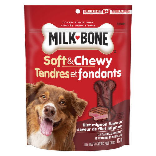 Milk Bone Soft Chewy Dog Treats Filet Mignon Flavour Save On Foods