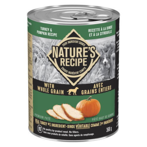 Nature's Recipe - Wet Dog Food, Turkey and Pumpkin