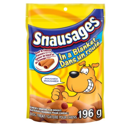 Snausages - Beef & Cheese In A Blanket - Dog Treats