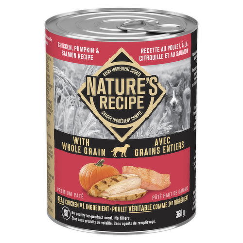 Nature's Recipe - Wet Dog Food, Chicken, Pumpkin and Salmon