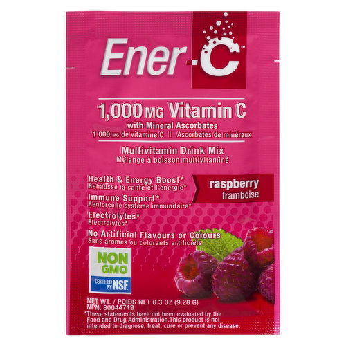 Ener-C - 1000mg Vitamin C Drink Mix - Raspberry