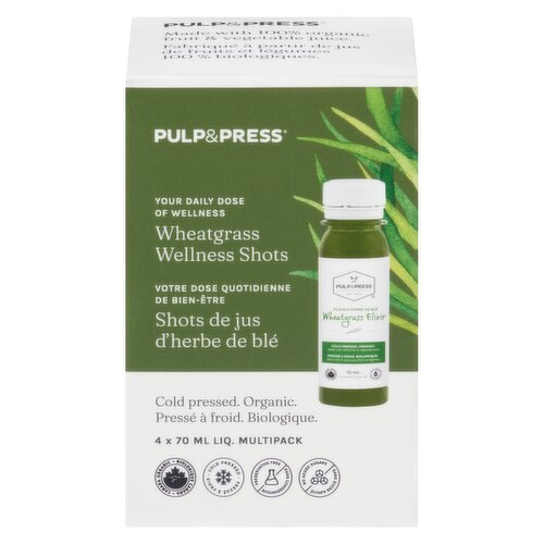 Pulp & Press - Wellness Shot Wheatgrass Organic