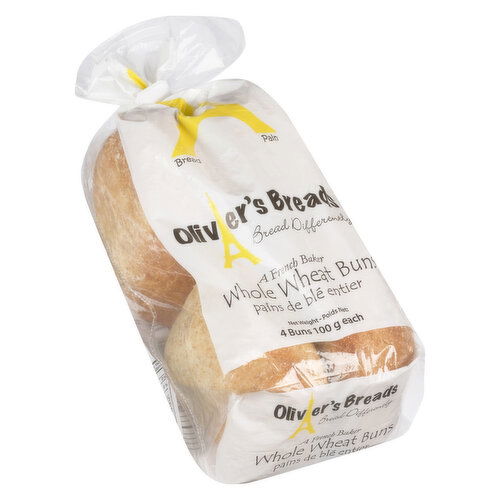 Oliver's Breads - Whole Wheat Buns