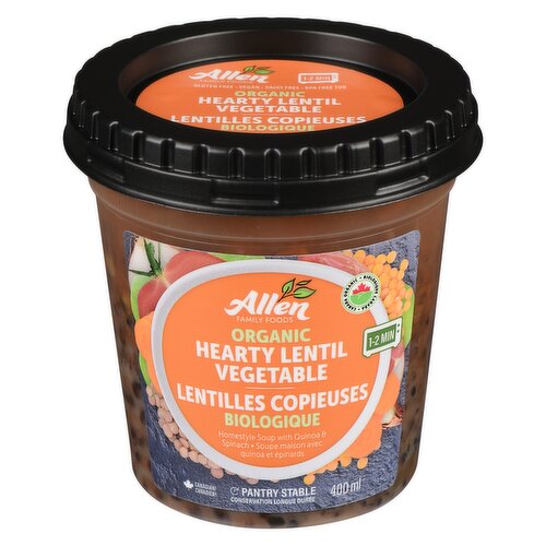 Allen FAMILY FOODS - ORG SOUP HEARTY LENTIL
