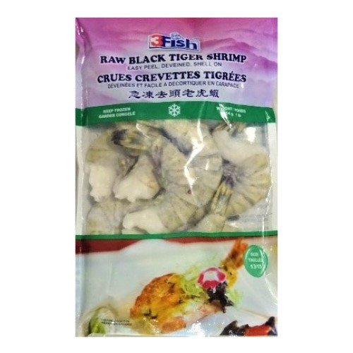 3 Fish - Frozen Black Tiger Shrimp H/L 13/15