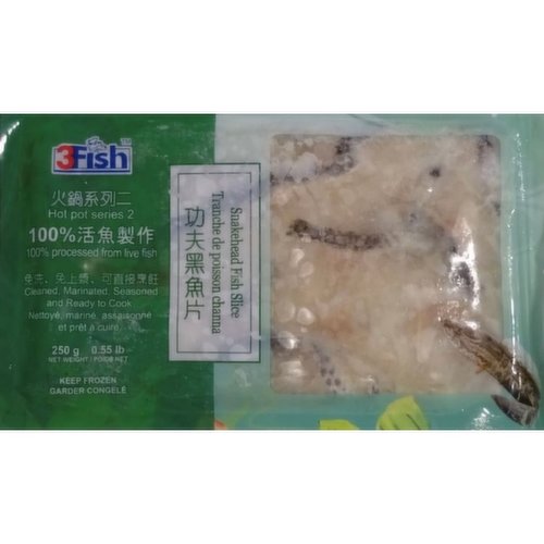 3 Fish - Frozen Snakehead Fish Slice