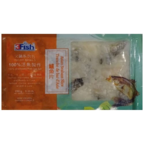 3 Fish - Frozen Asian Seabass Fish Slice