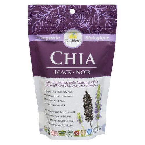 ECOIDEAS - Organic Chia Seeds Black