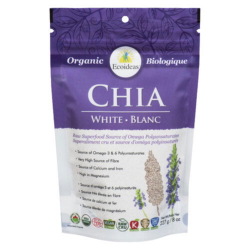 ECOIDEAS - Organic Chia Seeds White