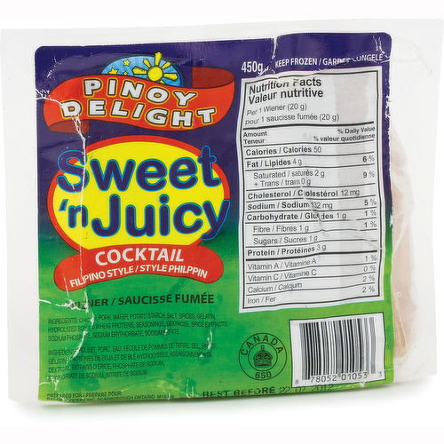 Pinoy Delight - Sweet 'n Juicy  Wiener - Cocktail