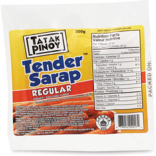 Tatak Pinoy - Tender Sarap Regular Wieners