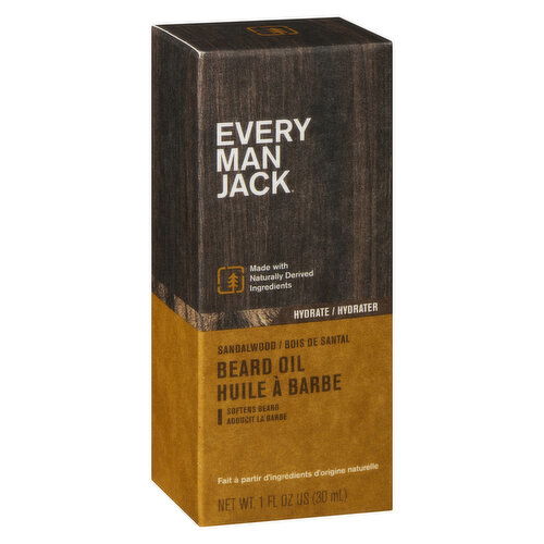 EVERY MAN JACK - Beard Oil Sandalwood