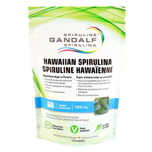 Gandalf Spirulina - Gandal Hawaiian Spriulina 1000mg