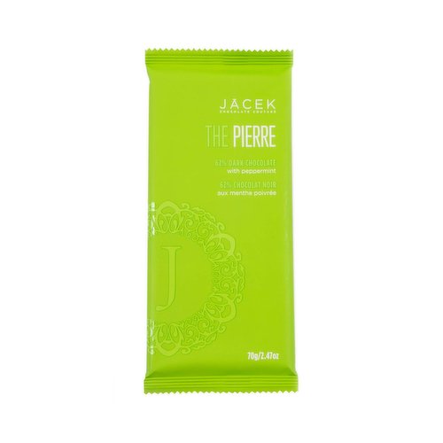 Jacek Choc Couture - The Pierre 62% Dark Chocolate with Peppermint