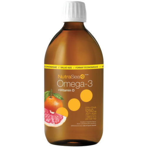 Nature's Way - Nutrasea+D Omega-3 - Grapefruit Tangerine