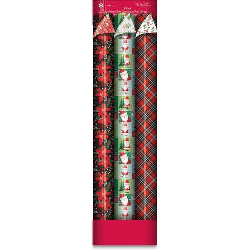 Millbrook - Christmas 3 Reversible Roll Wrap