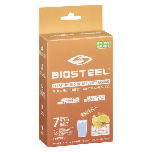 BioSteel - Hydration Mix - Iced Tea Lemonade, 7 Pack