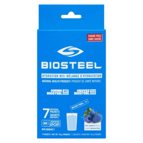 BioSteel - Hydration Mix Blue Raspberry, 7 Pack