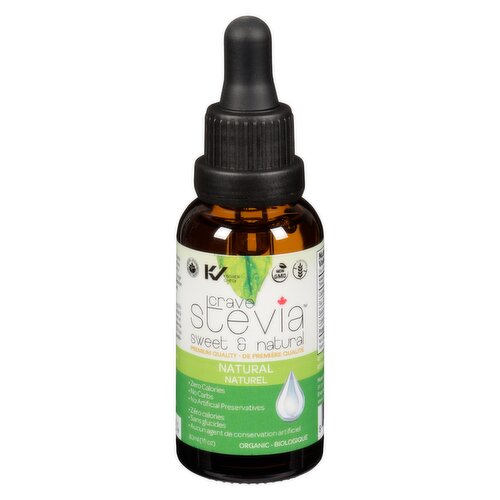 Crave Stevia - Stevia Liquid Drops Natural Organic