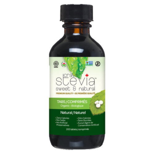 Crave Stevia - Stevia Tablets Organic