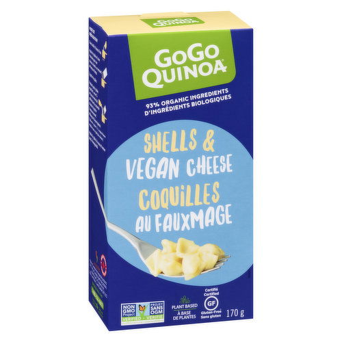 GO GO Quinoa - White Shells & Vegan Cheese