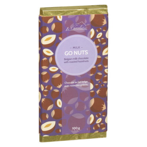Le Chocolatier - Go Nuts Milk Chocolate Bar