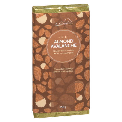 Le Chocolatier - Almond Avalanche Milk Chocolate Bar