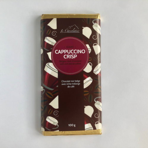 Le Chocolatier - Dark Cappuccino Crisp Chocolate Bar