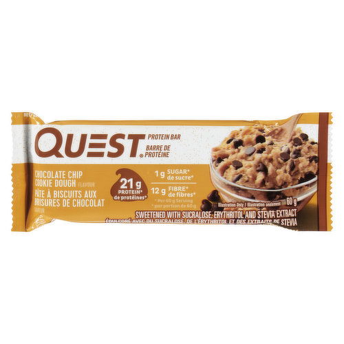 Quest - Protein Bar - Chocolate Chip Cookie Dough