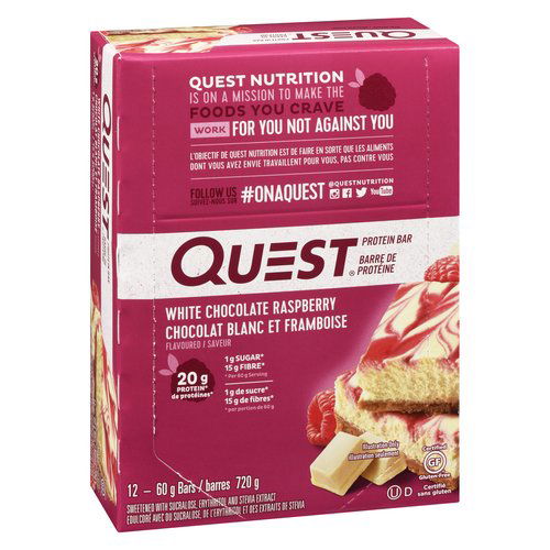 Quest - Protein Bar - White Chocolate Raspberry