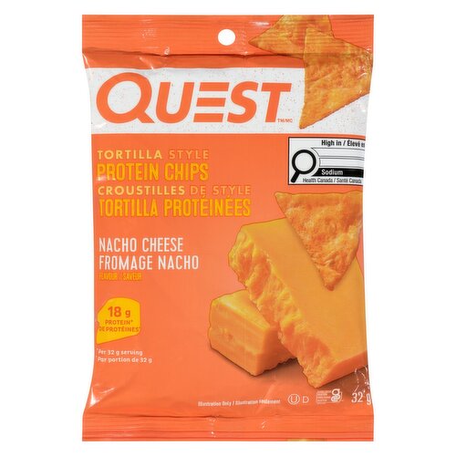 QUEST - Tortilla Chips, Nacho Cheese