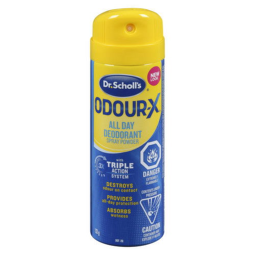 Dr Scholls - Odour-X All Day Deodorant Spray Powder