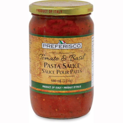 Preferisco - Tomato & Basil Pasta Sauce