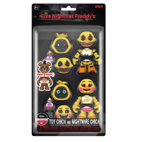Five Nights At Freddys - Snaps Nightmare Chica & Toy 2pk