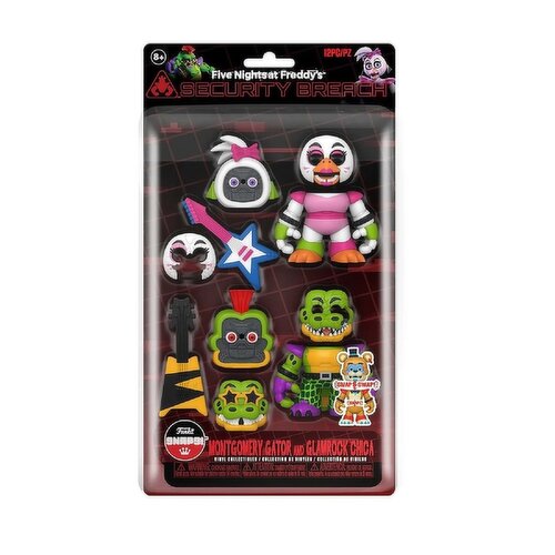 Five Nights At Freddys - Snaps Glamrock Chica & Gator 2pk