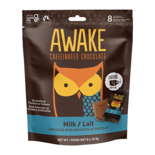 Awake Chocolate - Milk Chocolate Pouch