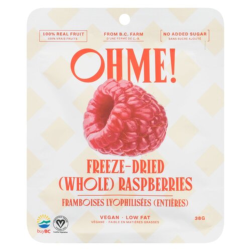 OHME - Freeze Dried Whole Raspberries