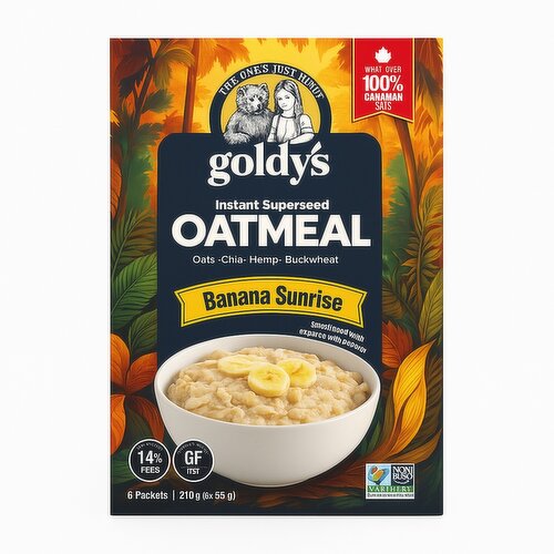 goldys - Instant Superseed Oatmeal Banana Surprise