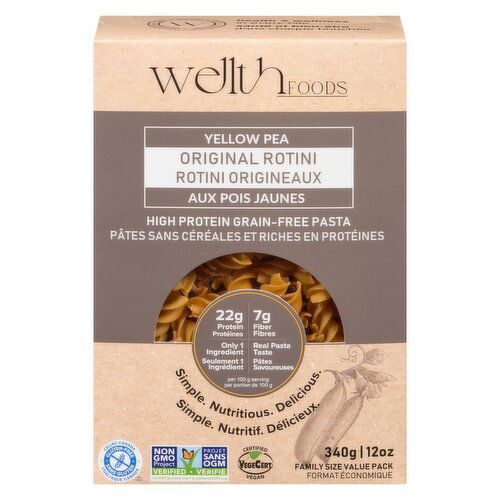 Wellth - Pasta Rotini Original Gluten Free High Protein