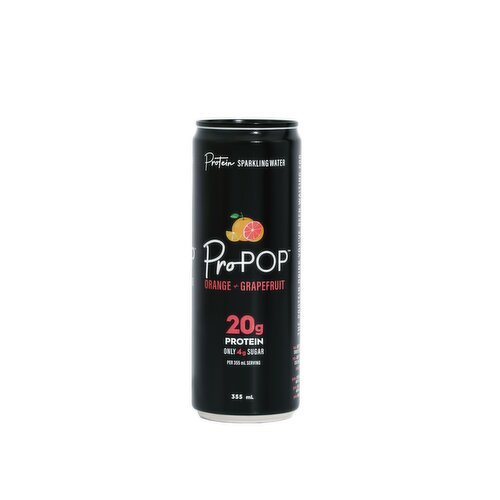 ProPOP - Protein Sparkling Water, Orange & Grapefruit