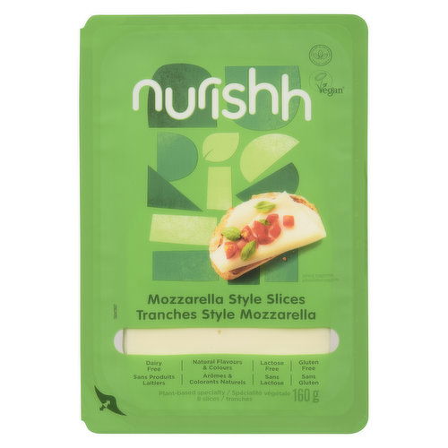 Nurishh - Plant Based Slices Mozzarella Style