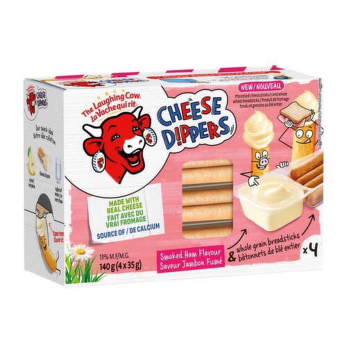 The Laughing Cow - Cheese Dippers Smoked Ham Flavour, 4 Pack