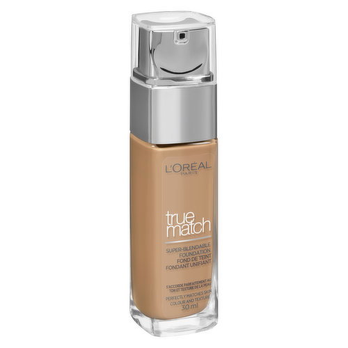 L'Oreal - True Match Super Blendable Face Foundation - 6.5W Golden Toffee