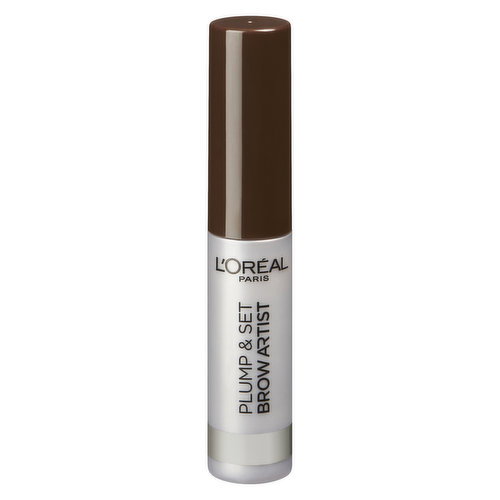 L'Oreal - Plump & Set, Volumizing Eyebrow Gel - Dark Brunette