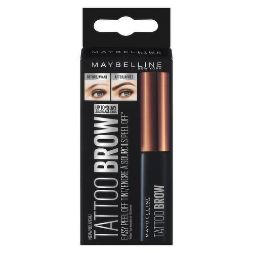 MAYBELLINE - Tattoo Brow Easy Peel Off Tint - Medium Brown