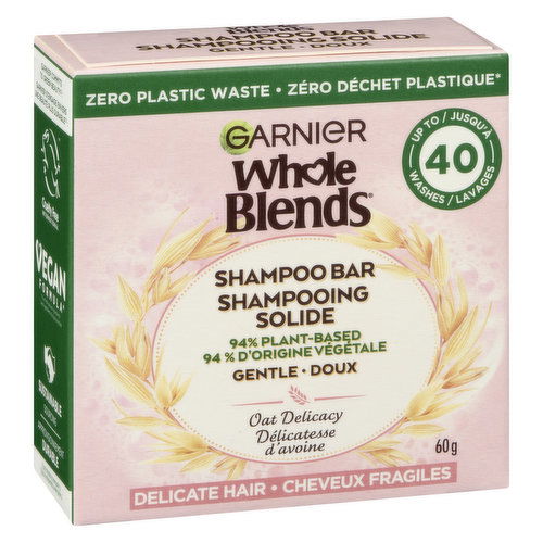 Garnier - Whole Blends Oat Delicacy Softening Shampoo Bar