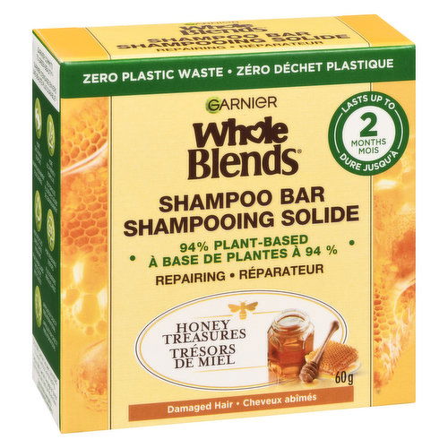 Garnier - Whole Blends Honey Repairing Shampoo Bar