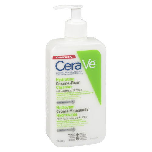 Cerave - Hydrating Cream-to-Foam Cleanser