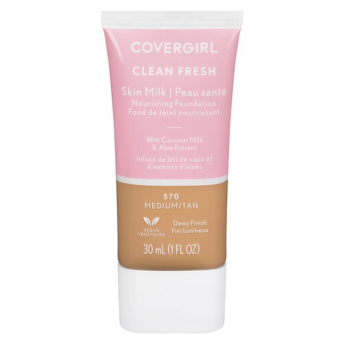 COVERGIRL - Clean Fresh Skin Milk Foundation - Medium/Tan 570